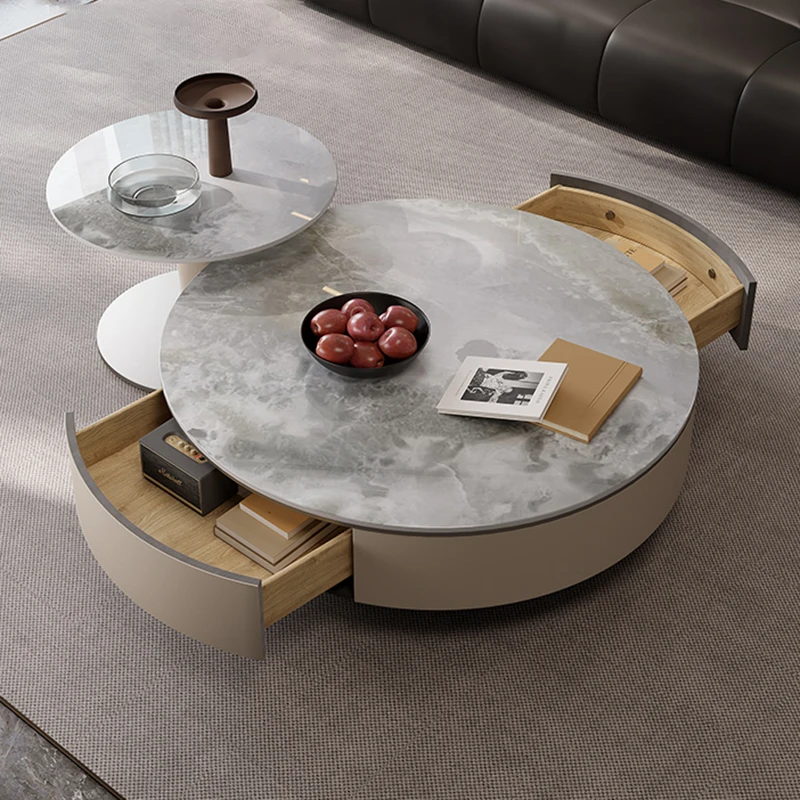 

Minimalist Round Nordic Coffee Table Tea Luxury Mid Century Modern Coffee Table Accent Mesa De Jantar Living Room Furniture