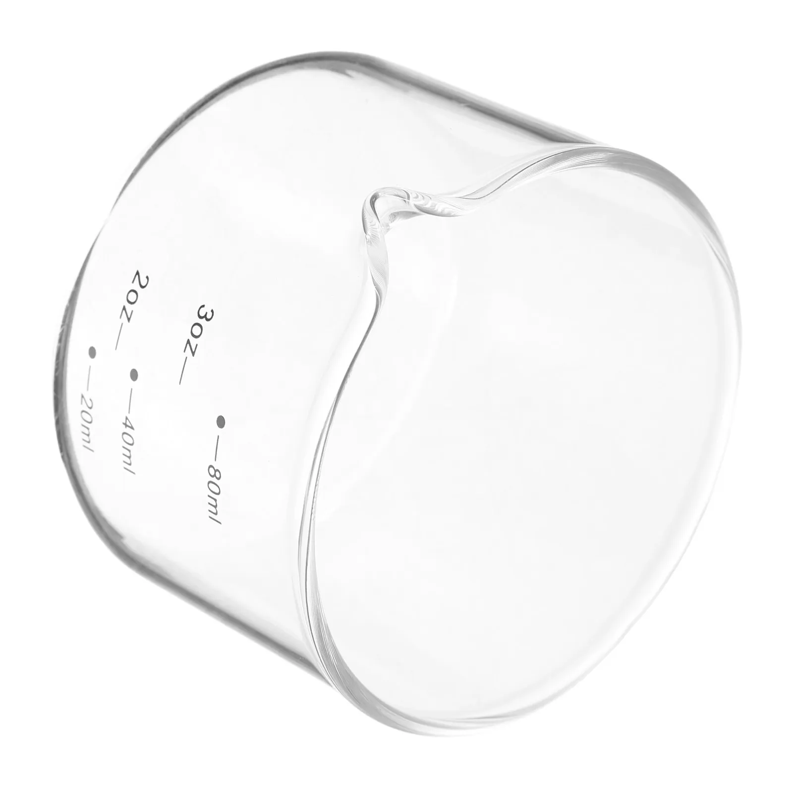 80Ml Clear Glass Espresso Measuring Cup Pitcher for Precise Dosing Frothing Pouring Milk Cream Coffee Shots Mini Elegant Kitchen view 2