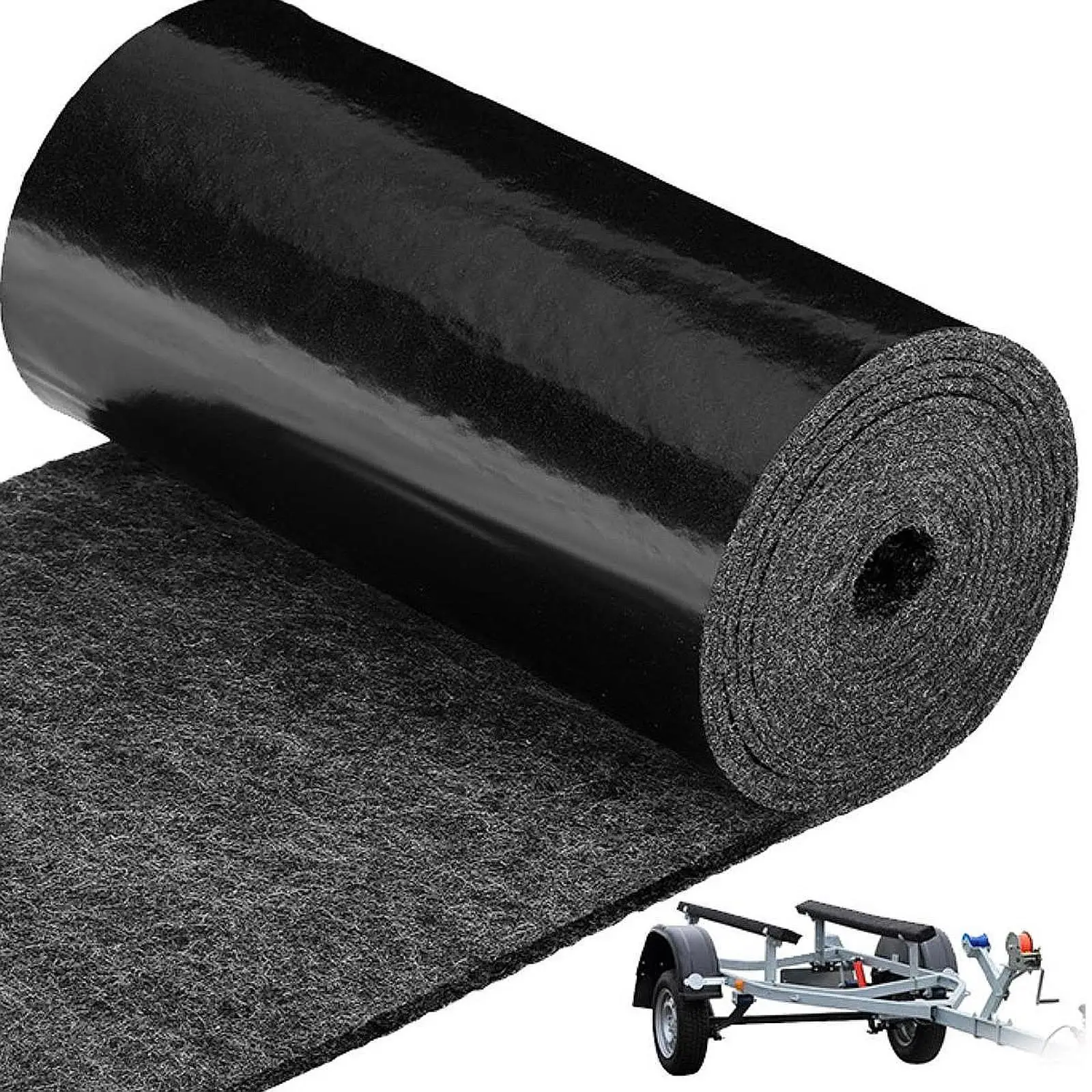 

Marine Grade Boat Trailer Bunk Carpet Easy Install Felt Roll for Boat Trailer Loadings and Launches