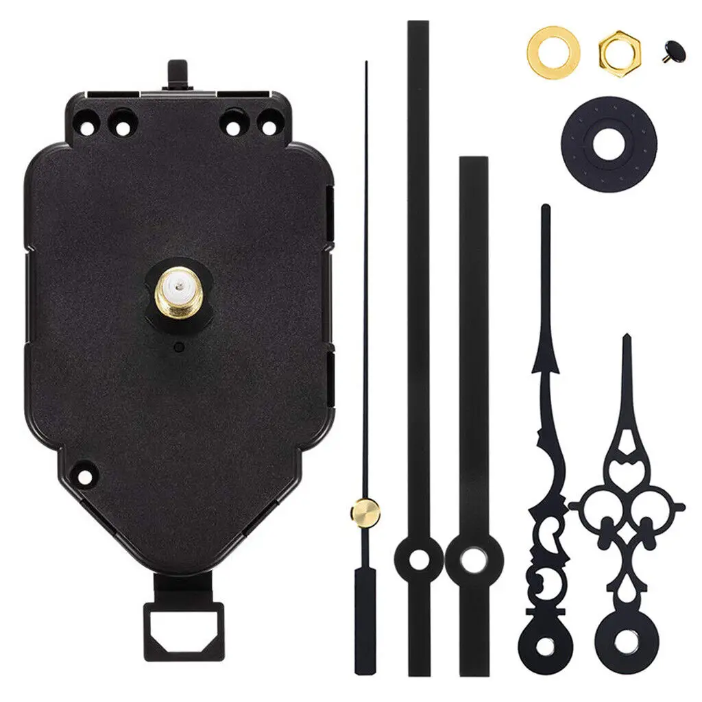Quartz Pendulum Clock Movement Mechanism DIY Replacement Kits with 2Sets Hand