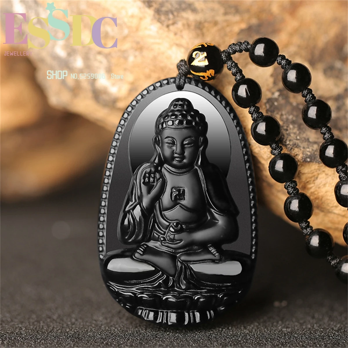 

Wholesale Carved Natural Obsidian Buddha Eight Guardian Gods Pendant Twelve Chinese Zodiac Men & Women Amulet+Free Bead Necklace