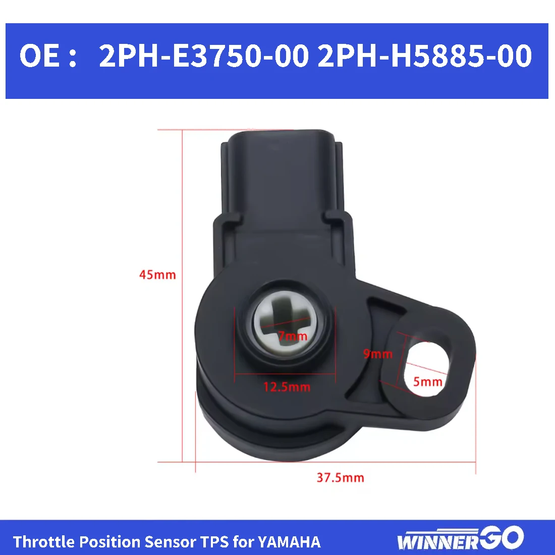 TPS Throttle Sensor 2PH-E3750-00 2PH-H5885-00 for Yamaha Mio M3 Mio I Mio Z Mio S Soul GT 125 Fino FI 125 Ego Avantiz Solariz