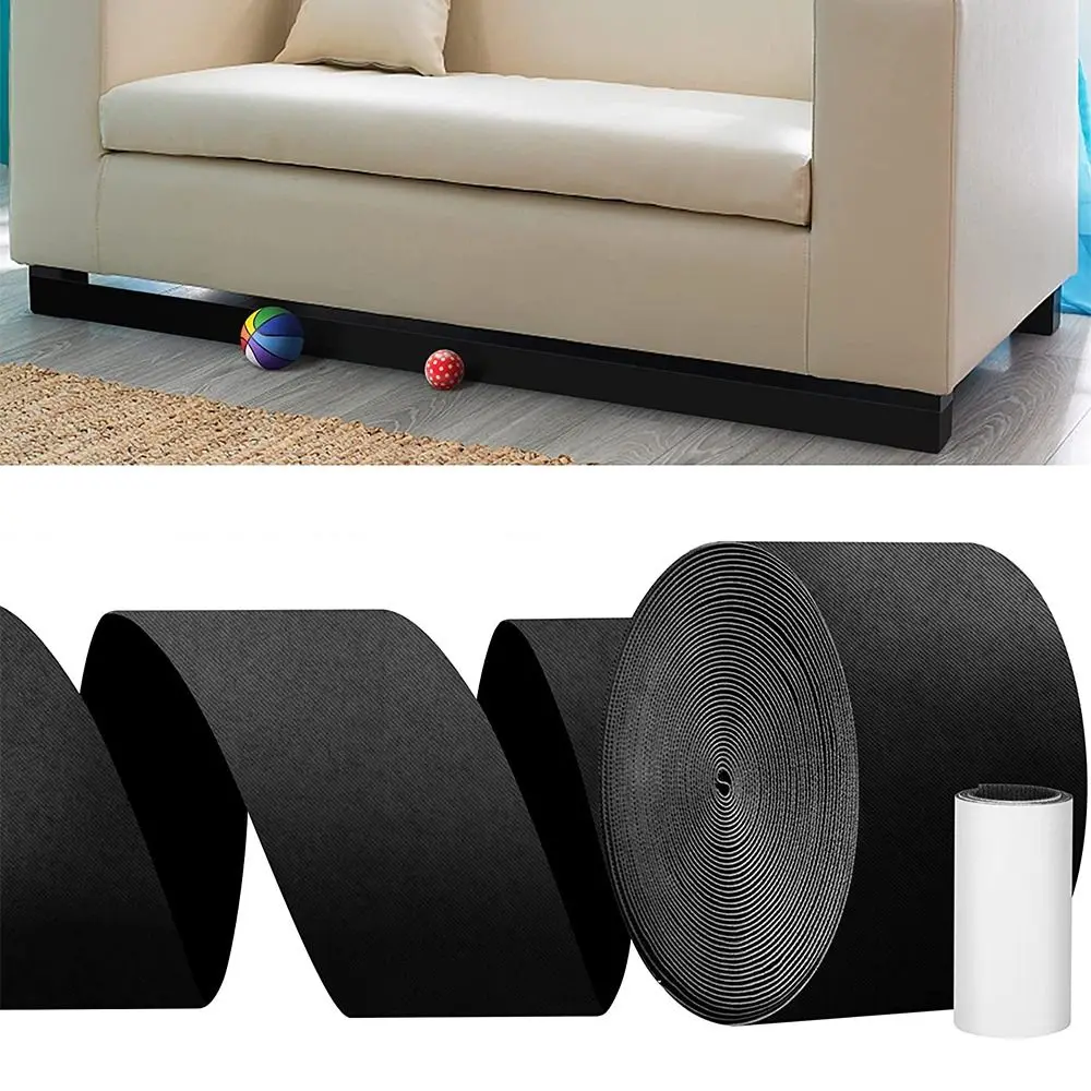 3/6m Sofa Toy Blocker Adjustable Gap Bumper Bed Bottom Strip Avoid Sliding Under Couch Adhesive Strap Dustproof Stopper