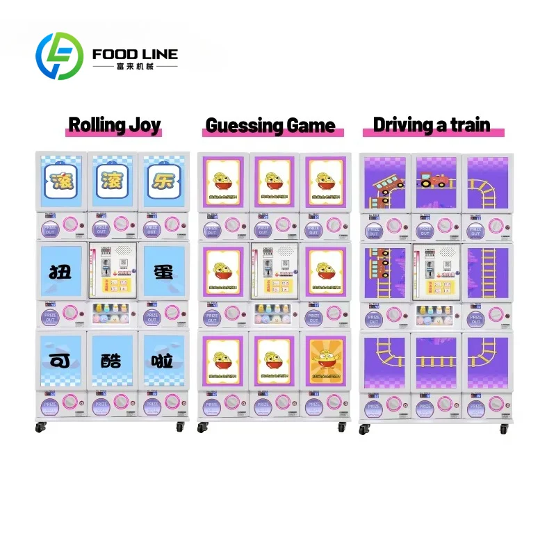 Multi-Functional Metal Toy Twist Egg & Balloon Capsule Vending Machine with SDK 8 Player 1 Year Warranty
