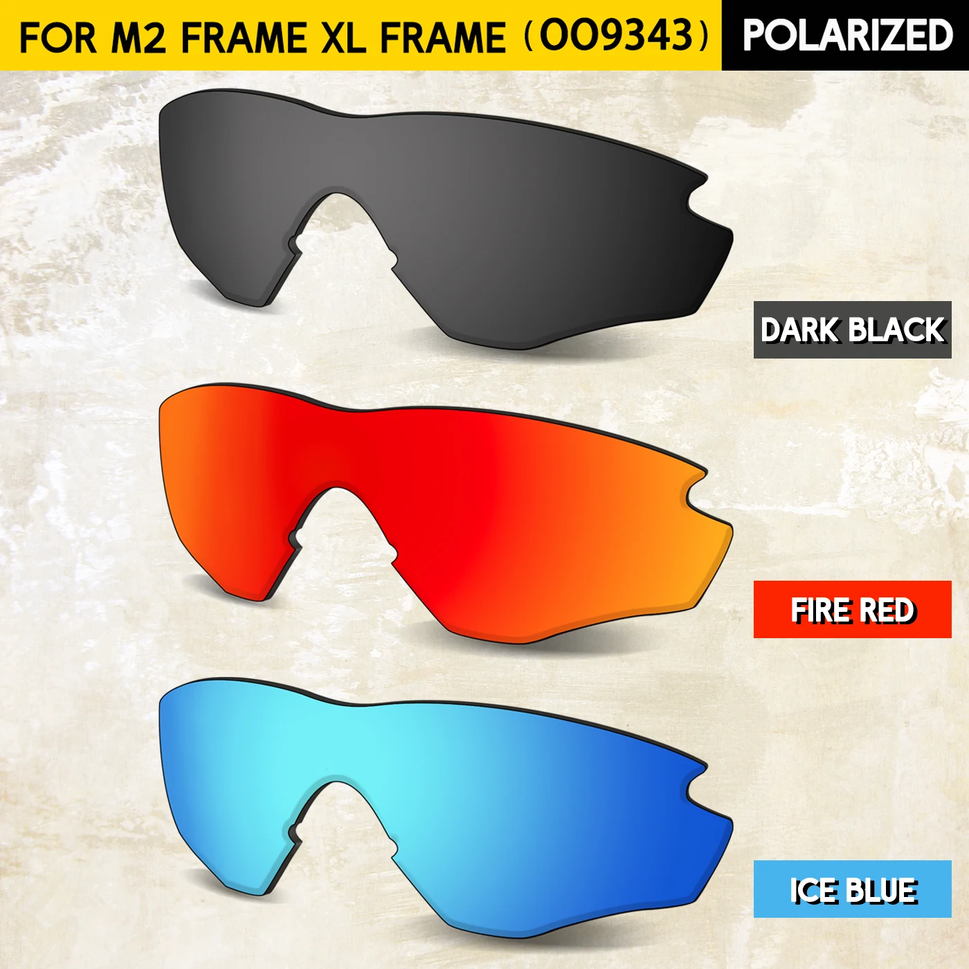 Performance Polarized Replacement Lenses for Oakley M2 Frame XL OO9343 Sunglasses-100% UV Protection