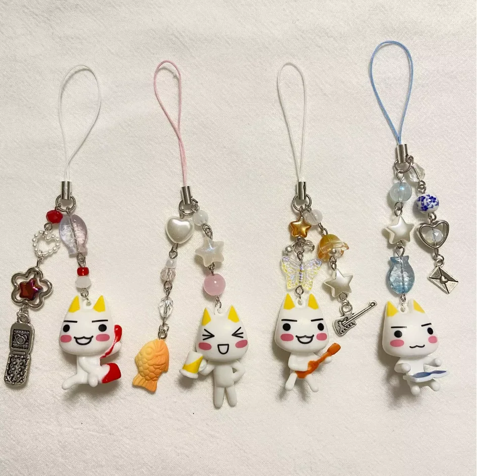 Toro Inoue charms cute Keychains|Cute Cat Bag Charm|Handmade Animal Keychain | Gift For Her