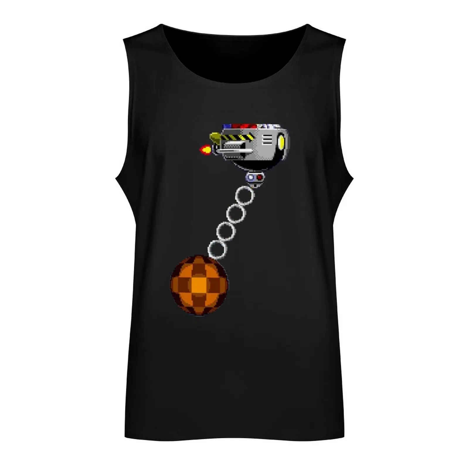 16-bit Eggman - Dr Robotnik Wrecking Ball Tank Top muscle t-shirt t-shirts man clothes for men