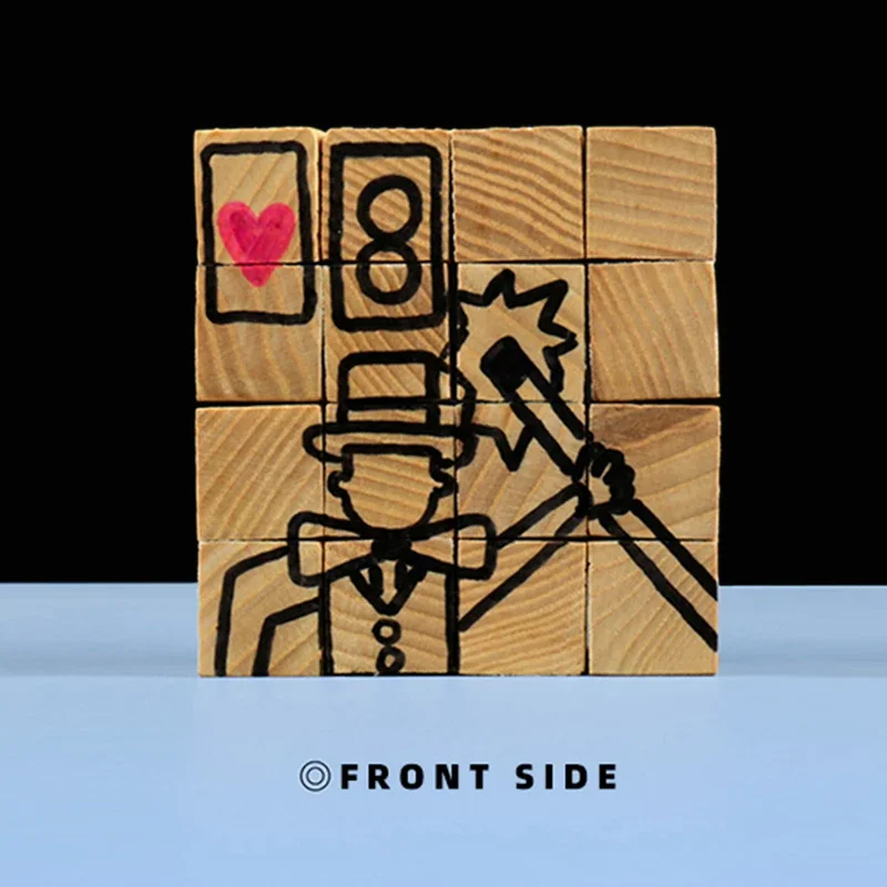 Chaos Brick By Magic Magic Trick Mentalism Card Prediction Mind Reading Close Up Stage Performance Prop for Magicians Gimmicks