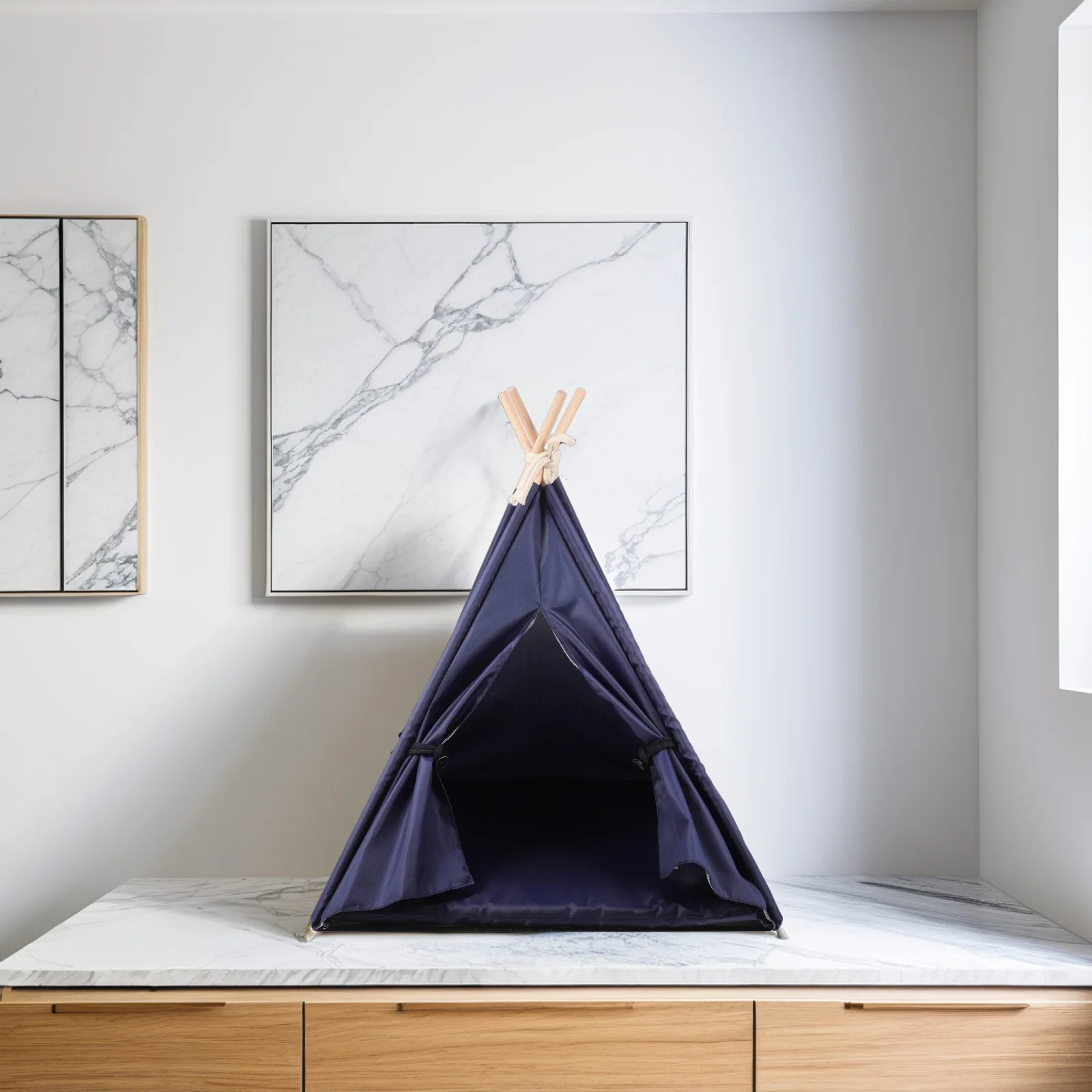 Oxford Doek Huisdier Tipi Waterdicht Hondentent Huis Binnen Kat Slaapbed Duurzaam Praktisch Afneembaar Wasbaar