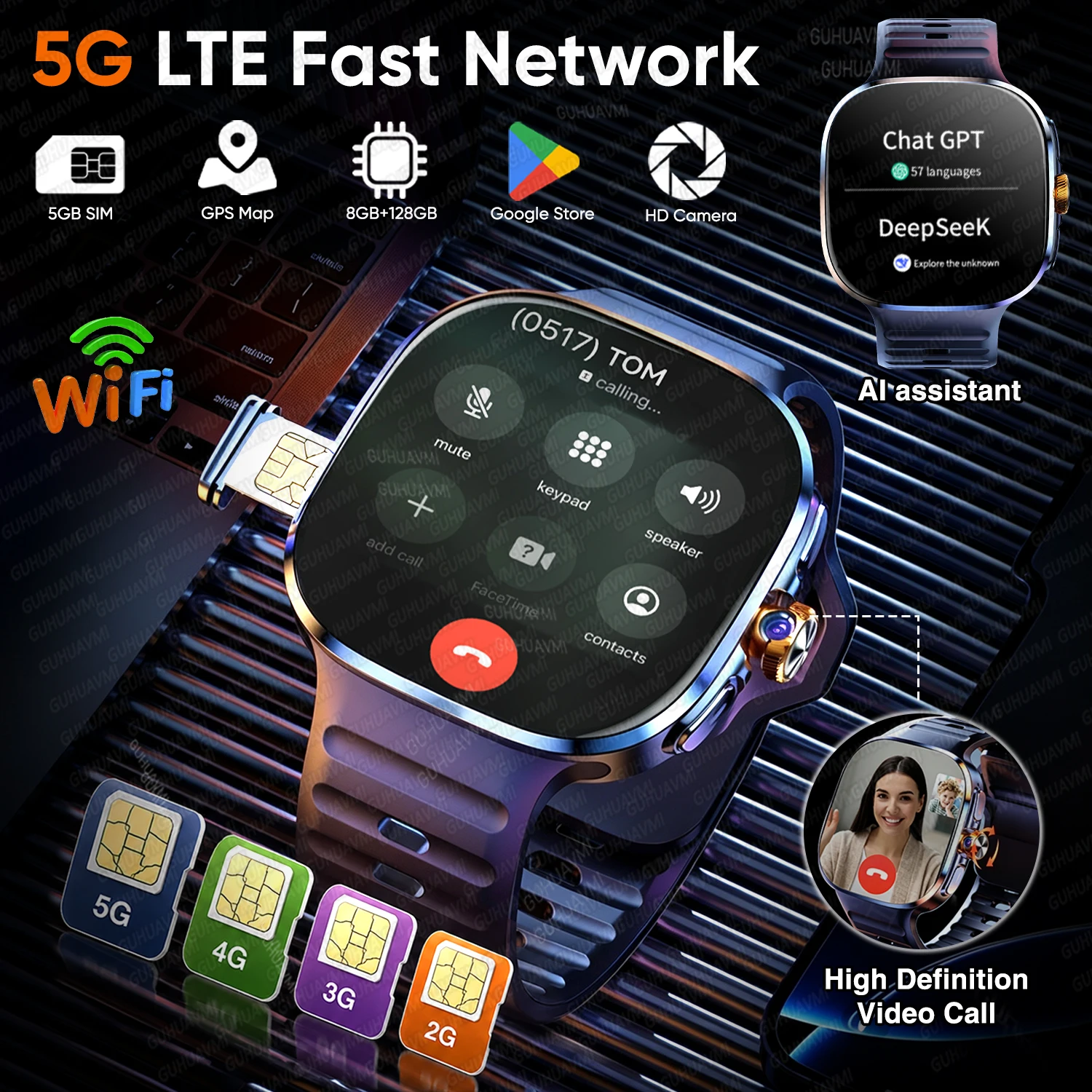 Jam Tangan Pintar 4G/5G Baru 2 - Men'S Fashion App ulasan dan harga