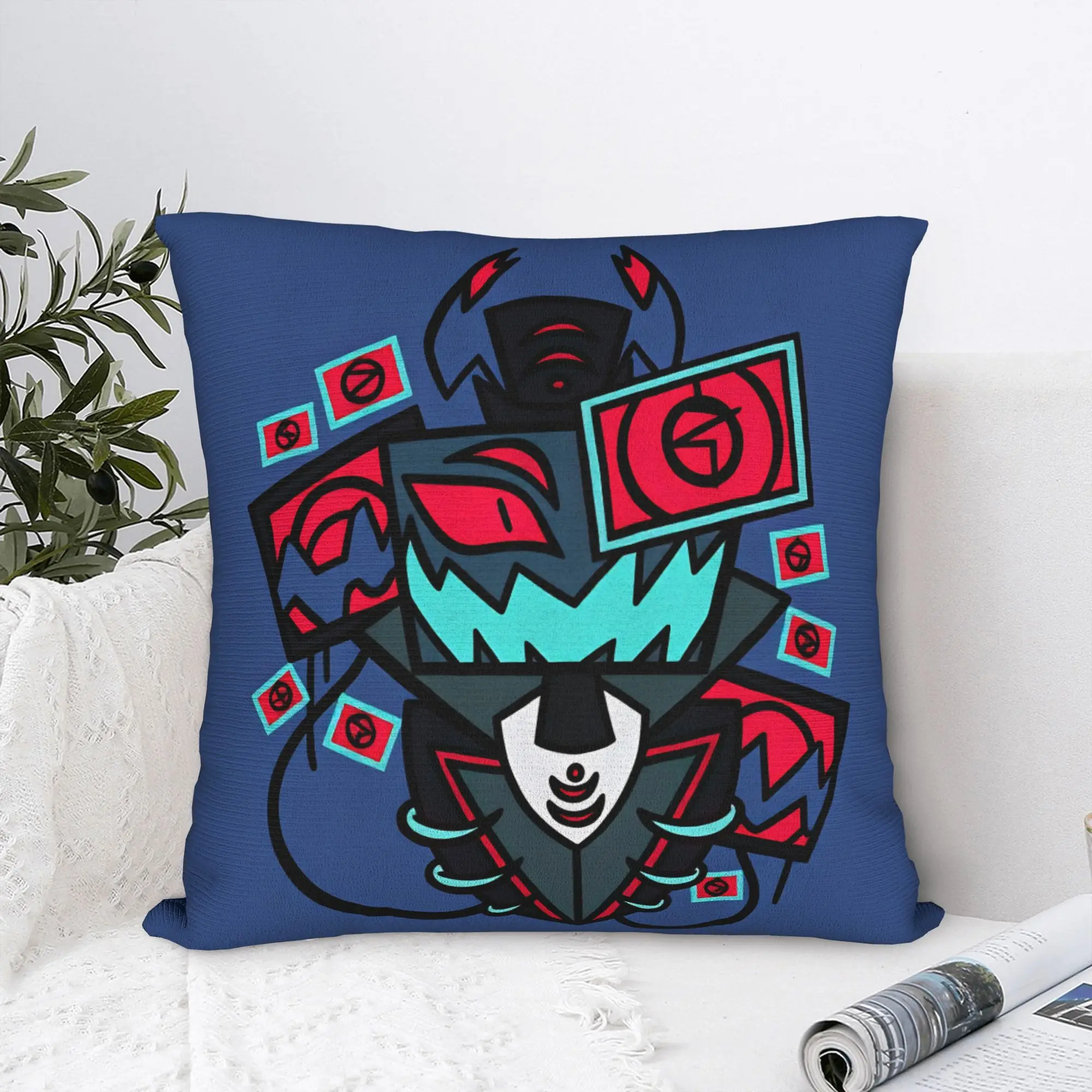 Pillow Cover Hazbins Hoteling Vox Solo Metal  Fashion Pillow Case For Sofa Home Decoration Pillowcases