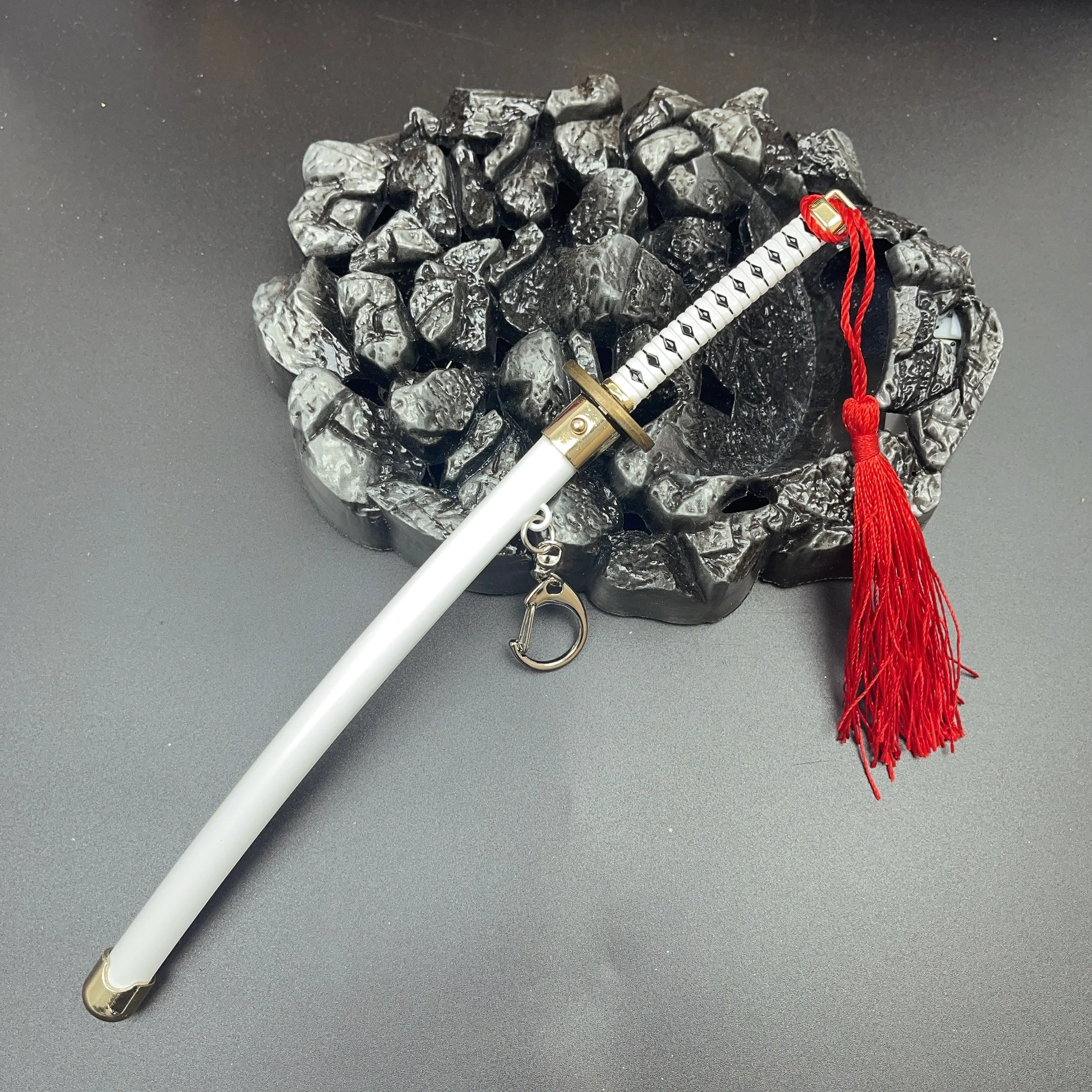 22 cm Anime Merchandise Craft Toy, Wado Ichimonji, Samurai Sword Weapon Model, Zinc Alloy Metal, Non-Sharp, Comes with Scabbard