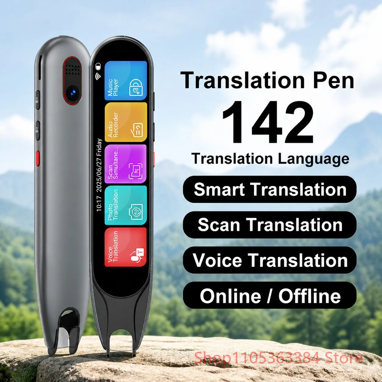 

Smart Scan Translator Pen 142 Languages WiFi Text Voice Scanner for Travel