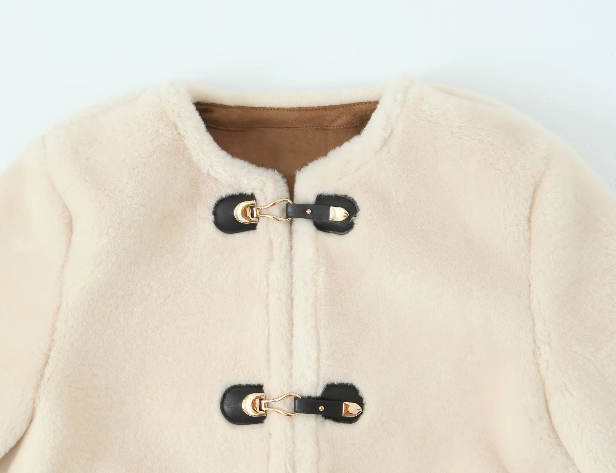 เสื้อแจ็คเก็ตผูกเชือก แขนยาว คอกลม เรียบง่าย สไตล์ลำลอง แฟชั่น สำหรับผู้หญิง ฤดูใบไม้ร่วง ปี 2025