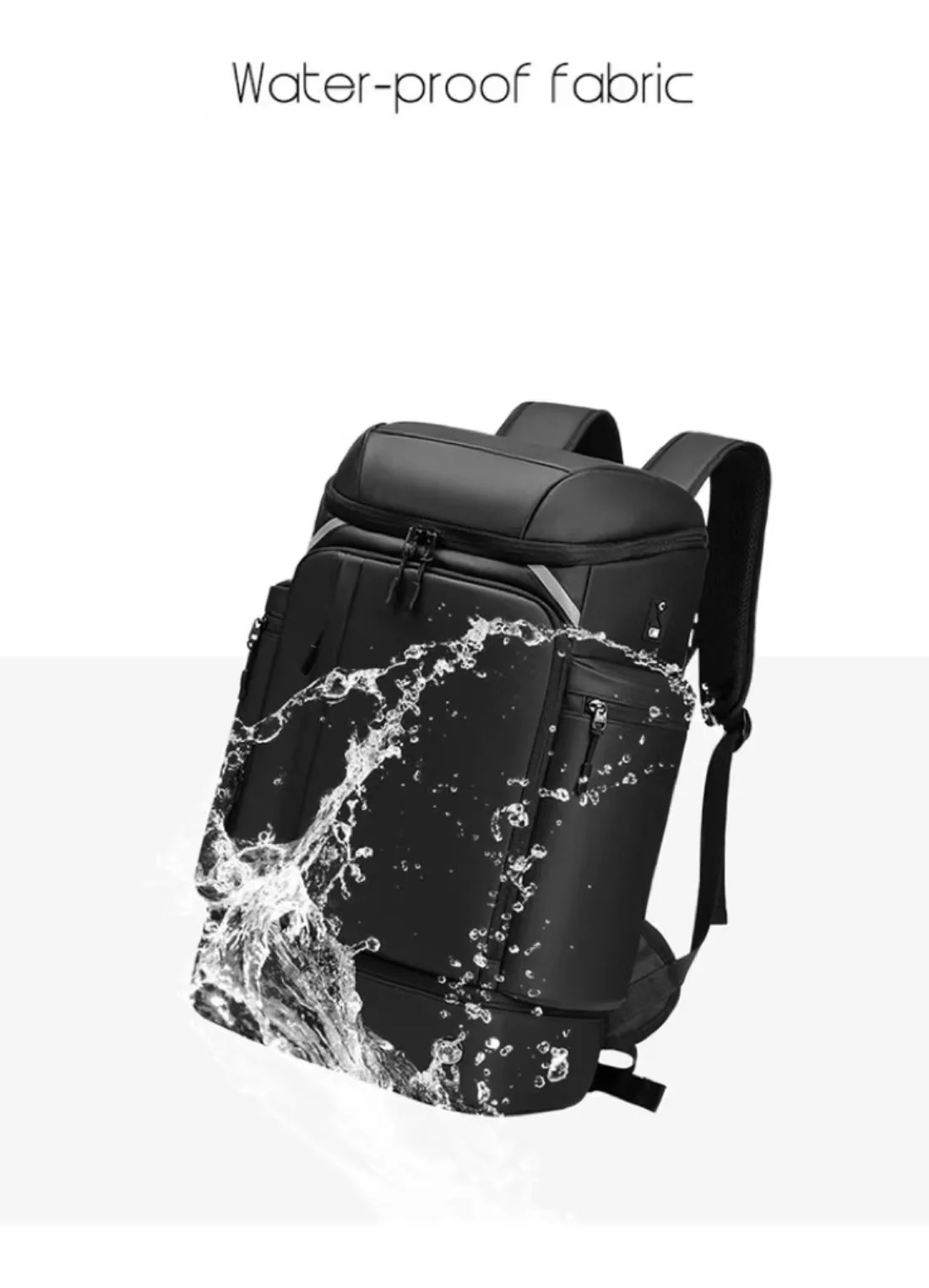 Men travel backpack large capacity trekking Backpack Business 17 Inch Laptop Backpack 50L Hiking fashion Backpack With shoe bag