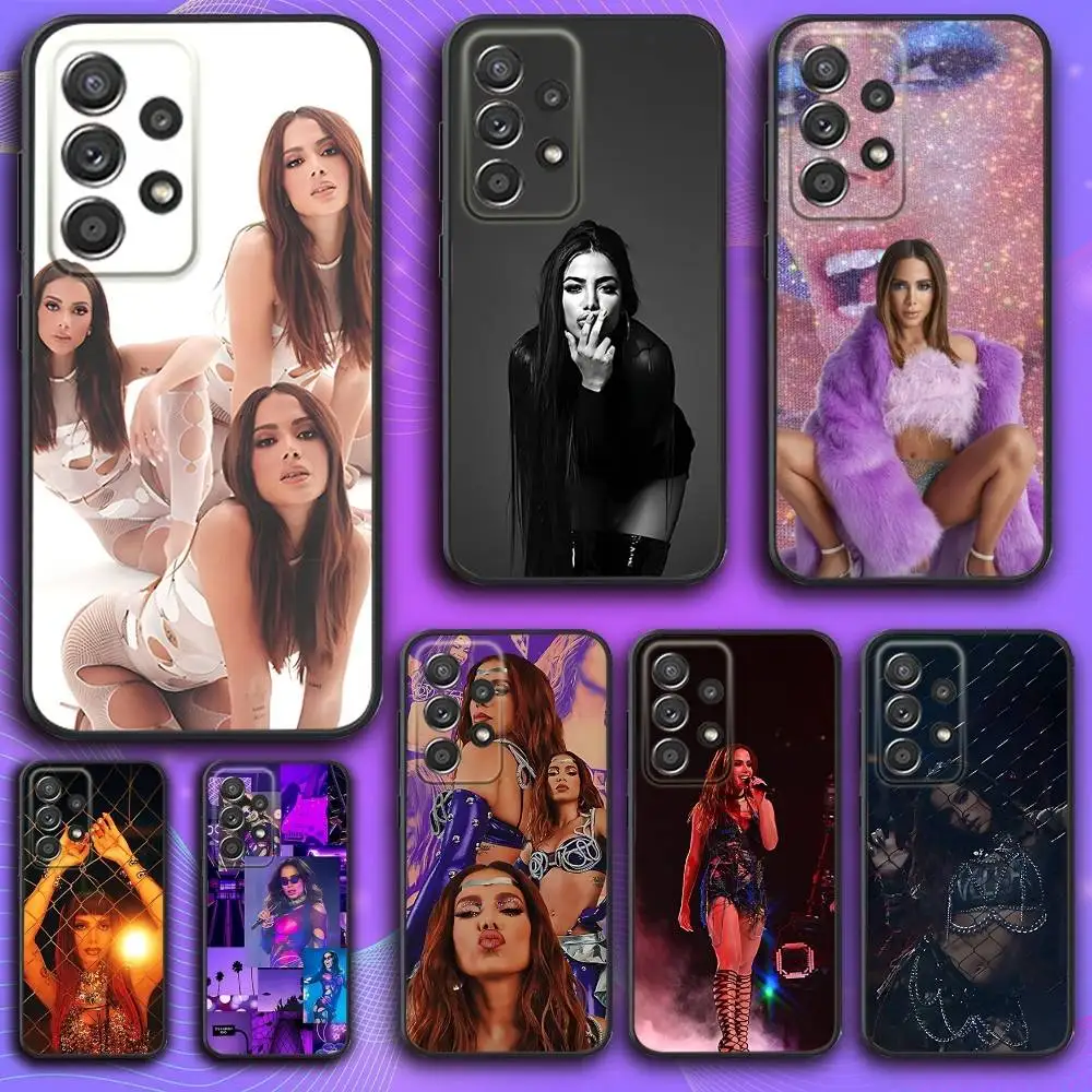 

Singer A-Anitta Phone Case For Samsung S 25,24,23,22,30,21,10,9,Ultra,Plus,Lite,FE,4,5 G Soft Black Case