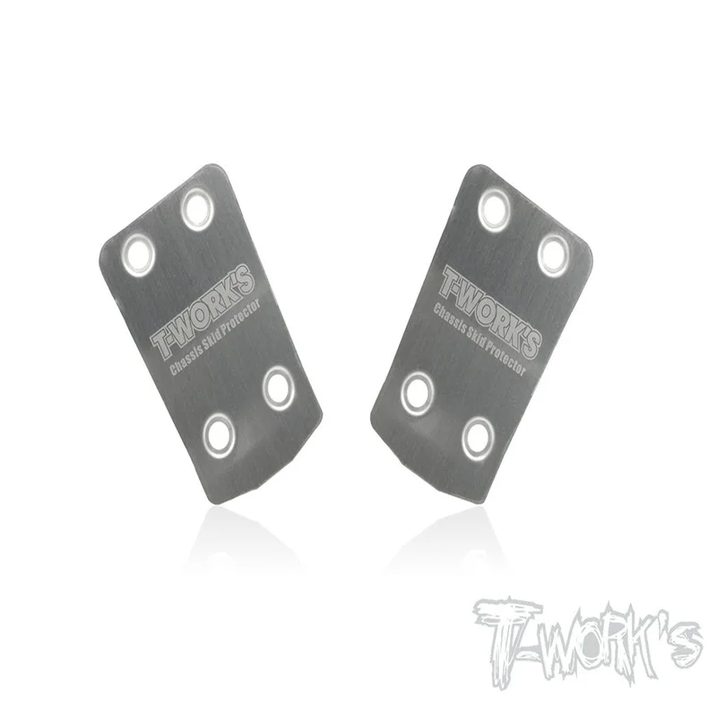 Original T works TO-220-K Stainless Steel Rear Chassis Skid Protector ( Kyosho MP9/MP9e EVO/MP10/MP10E ) 2pcs. Rc part