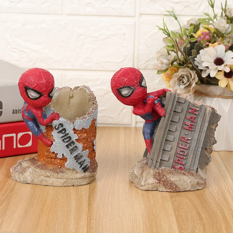 

Creative Avengers Spiderman Pen Holder Desk Decor Gift for Fans