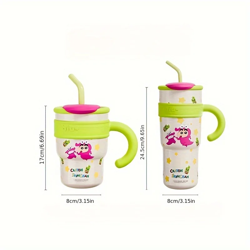 700ml/1200ml Crayon Shin-Chan Large Capacity Water Cup Thermos Cup Girls Straw Cup High-Looking 316l Stainless Steel - Image 6