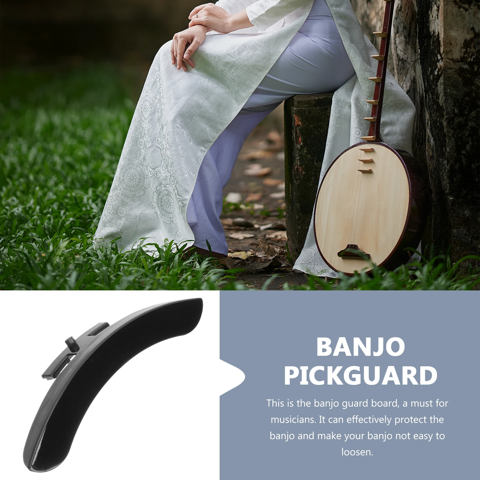 

Durable Metal Banjo Guard Plate Armrest Protector Banjo Accessory Musical Part Banjos Arm Rest Musical Instrument Accessories