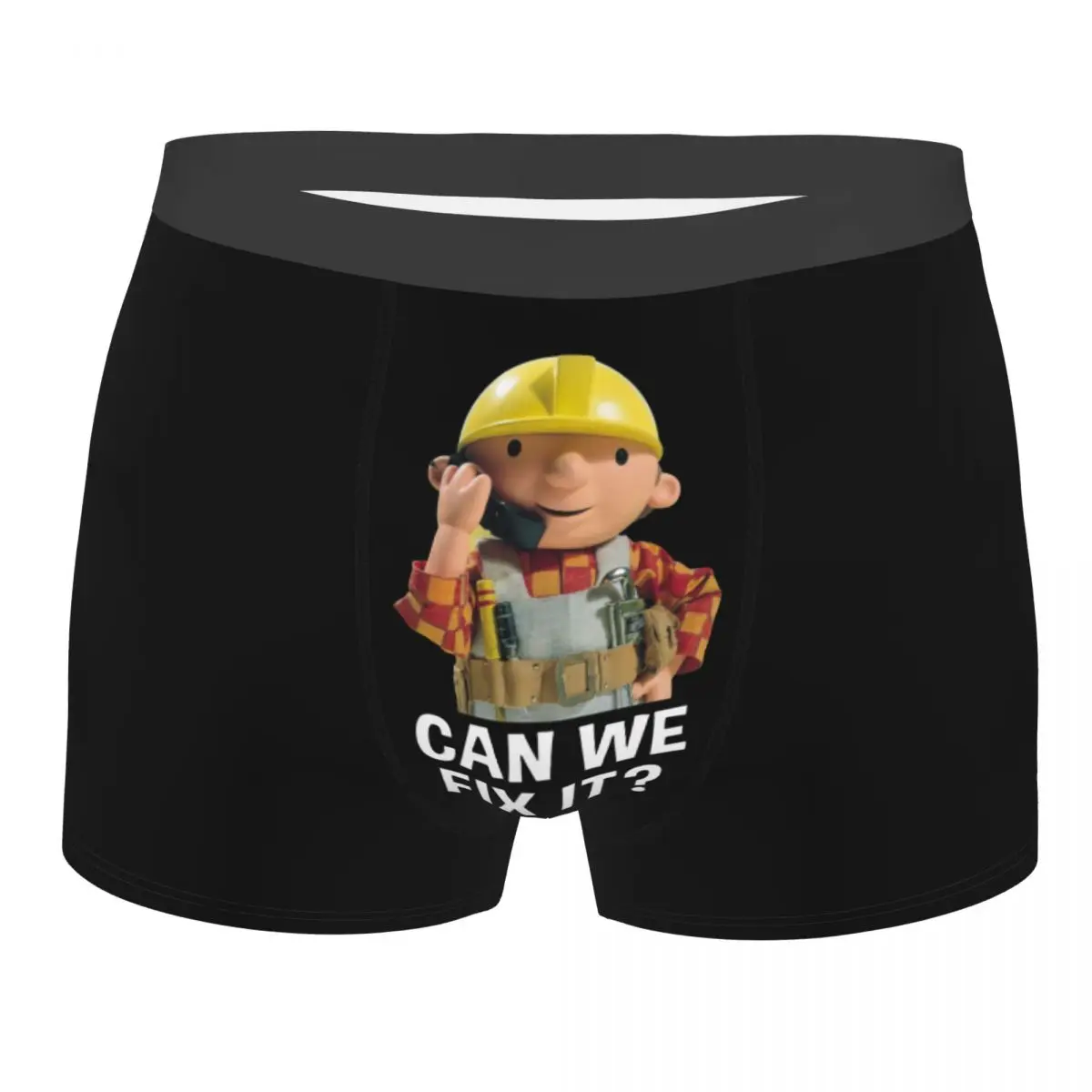 Men Bob The Builder Can We Fix It Underwear Hot Boxer Briefs Shorts Panties Homme Soft Underpants