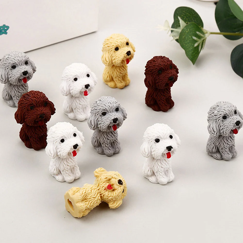 36 Pcs Puppy Eraser Surprise Animals Dog Ornaments for The Home Gift Bag Student