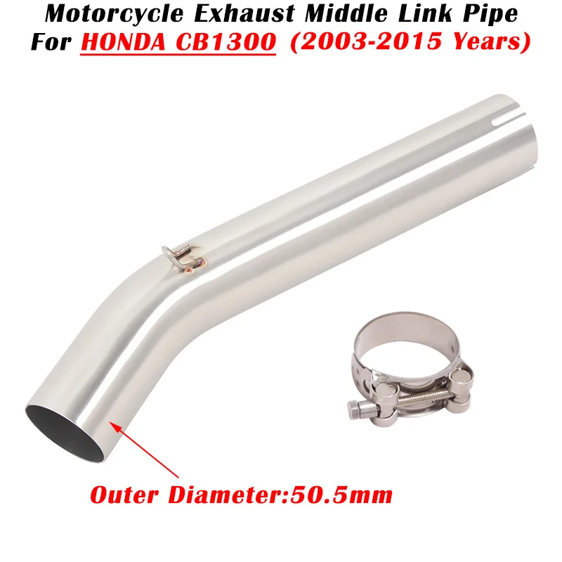 Slip On For HONDA CB1300 2003 - 2014 2015 Motorcycle Exhaust Escape System Modified Muffler 51mm Middle Link Pipe Stainless