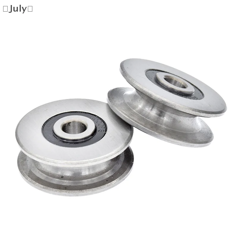 1 szt. 8*40*14mm U rowkowane wklęsłe łożysko koła koło/żura/koło pasowe/koło prowadzące do lin stalowych o średnicy 8mm/szyna prowadząca