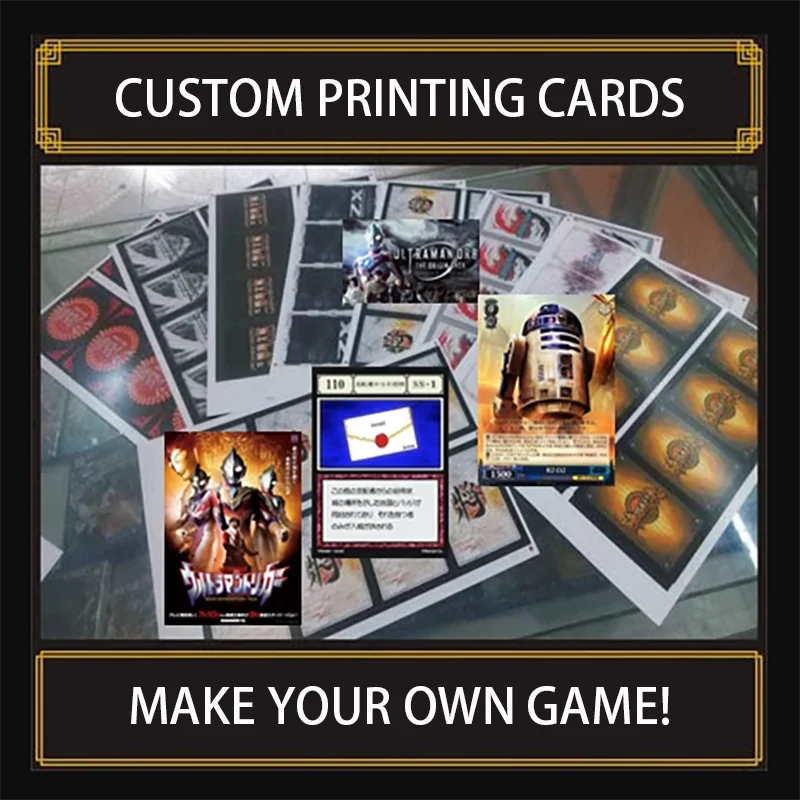 CUSTOM PRINTING TCG CARD BOARD GAMES BLUE CORE HOLO RAINBOW FOIL Proxy DIY MPC TCG Game Cards Magic/PTCG Standard Cards