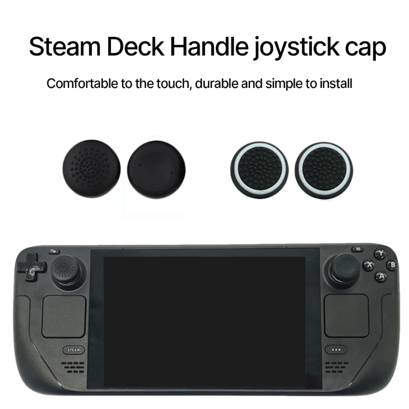 Game Console Thumbstick Caps for Steam Deck 3 in 1 Host Protections Sticker Set image 3