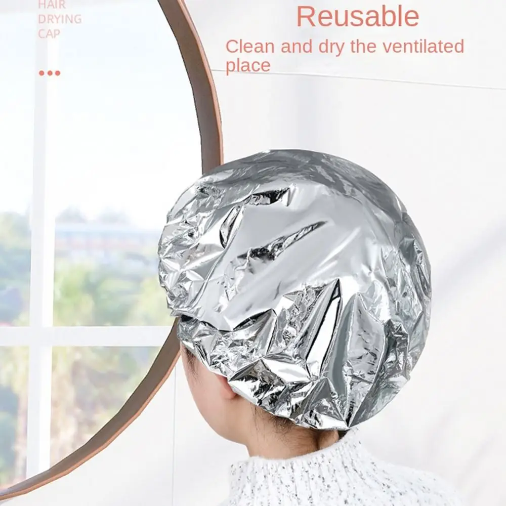 Bonnet de embauthermique en feuille d'aluminium pour femme, bonnet de bain, bonnet de douche, outil de soin des cheveux, protecteur de cheveux, salon pour femme, conditionnement profond
