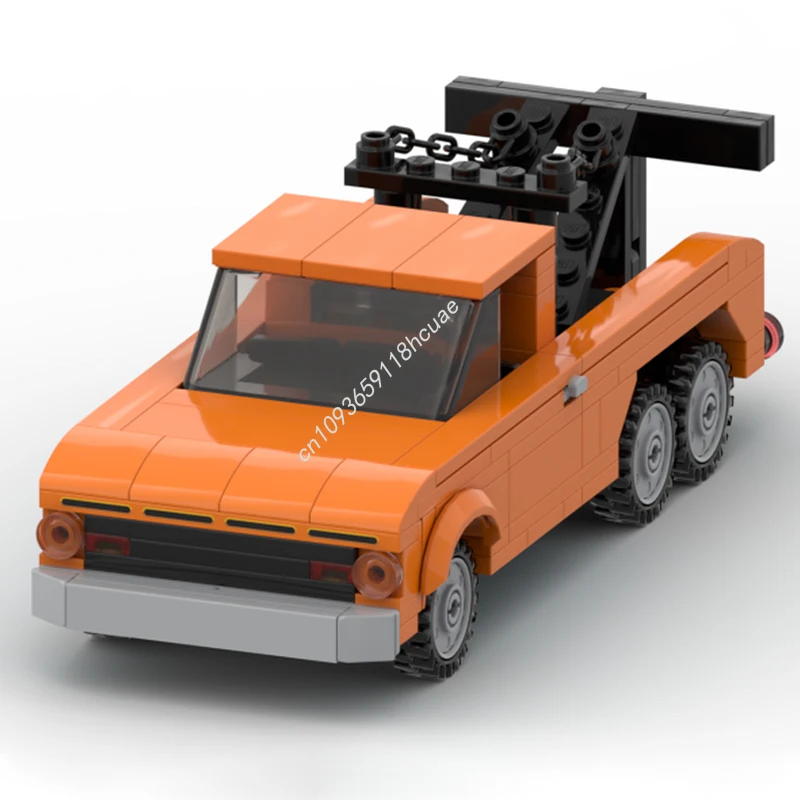 

187pcs MOC 1963 Fordes F-350 6X6 Tow Truck Building Blocks Adult collector Children's Model Construction DIY Christmas toy Gift