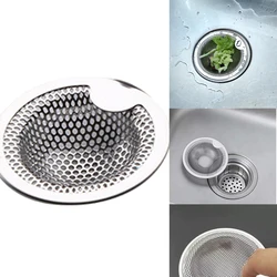 Stainless Steel Strainer Multiple Use Kitchen Sink Sink Filter Bathroom Sink Hair Filter Mop Pool Filter Sewer Floor Drain 1pc