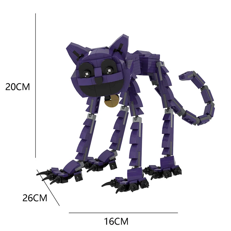 

16-27cm Building Blocks Poppy3 Smiling Critters Poppy's Playtime Smiling Sleepy Cat