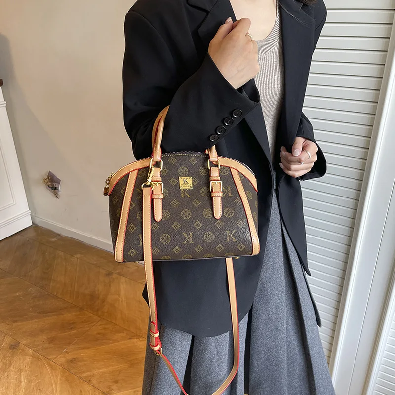 

2025 New Large Capacity Tote Bag for Women, Genuine Leather Multi-way Shoulder Crossbody Purse, Vintage Chic Work Bag for Office