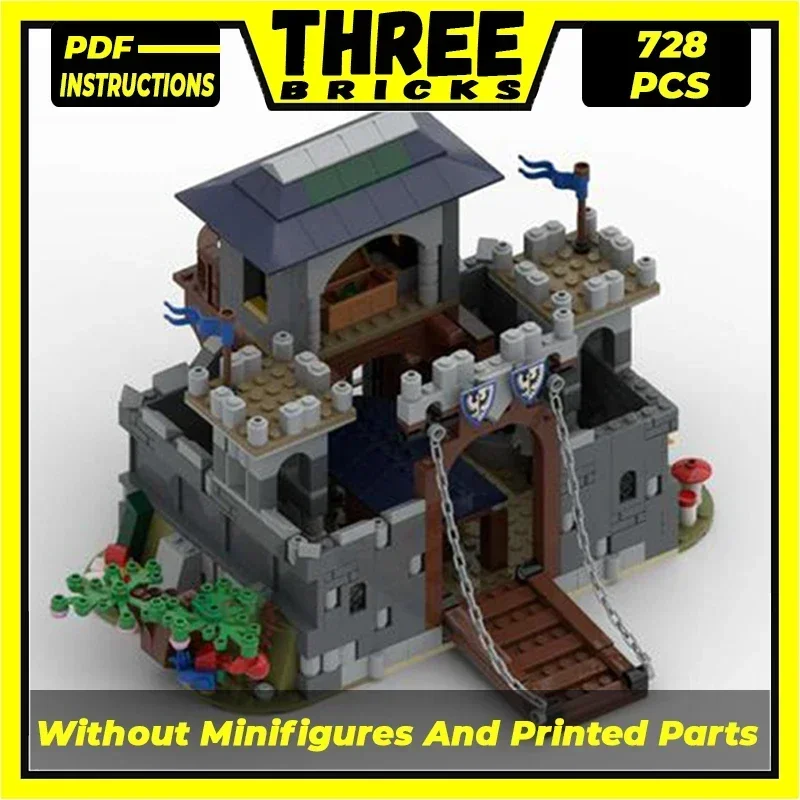 MOC اللبنات قلعة نموذج ثعبان صغير القلعة وحدات عرض الشارع نموذج لتقوم بها بنفسك تجميع الطوب ألعاب أطفال هدايا عيد الميلاد