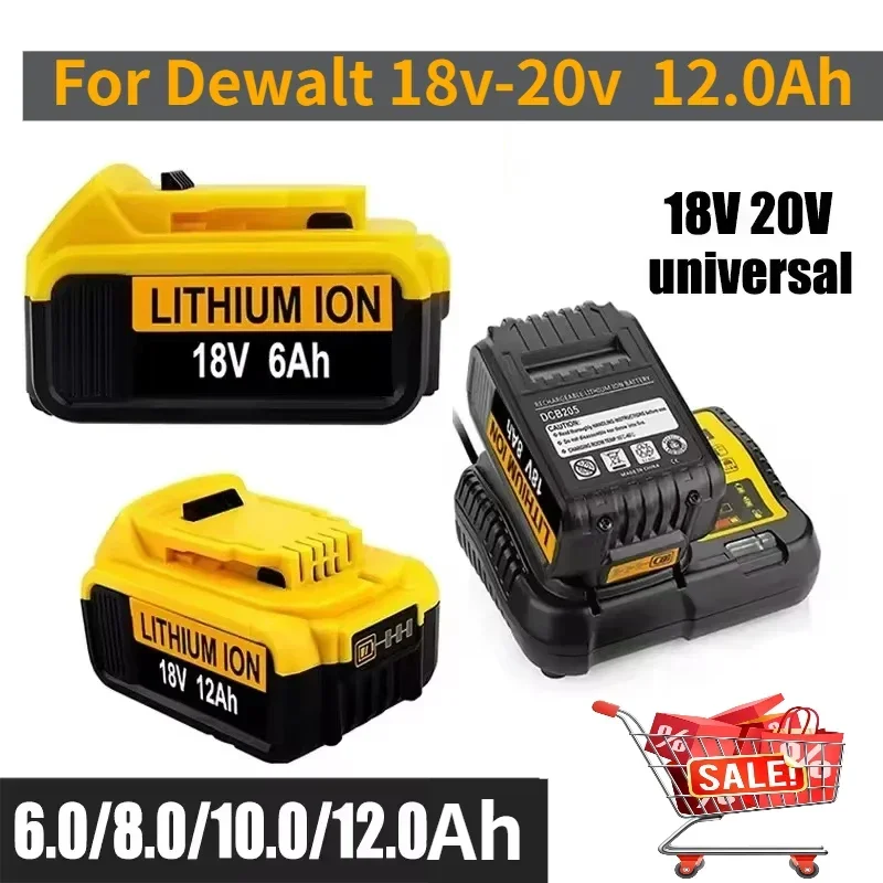 For Dewalt 18V 12.0Ah Rechargeable battery for Dewalt Cordless screwdriver drill Screw gun wrench im