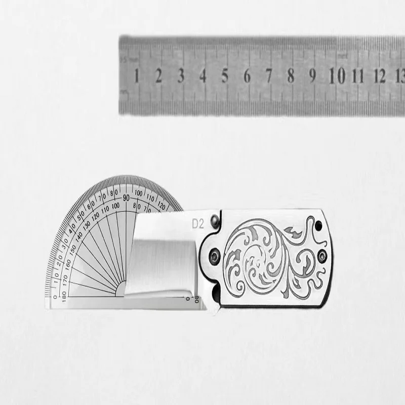 Outdoor D2 steel high hardness folding knife mini portable pendant craft knife multi-purpose portable folding knife