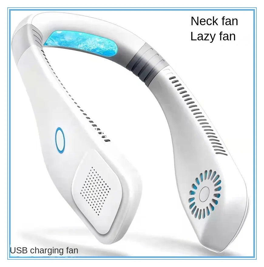 36V/110V/220V  New silent USB rechargeable fan - hands-free lazy neck fan without blades