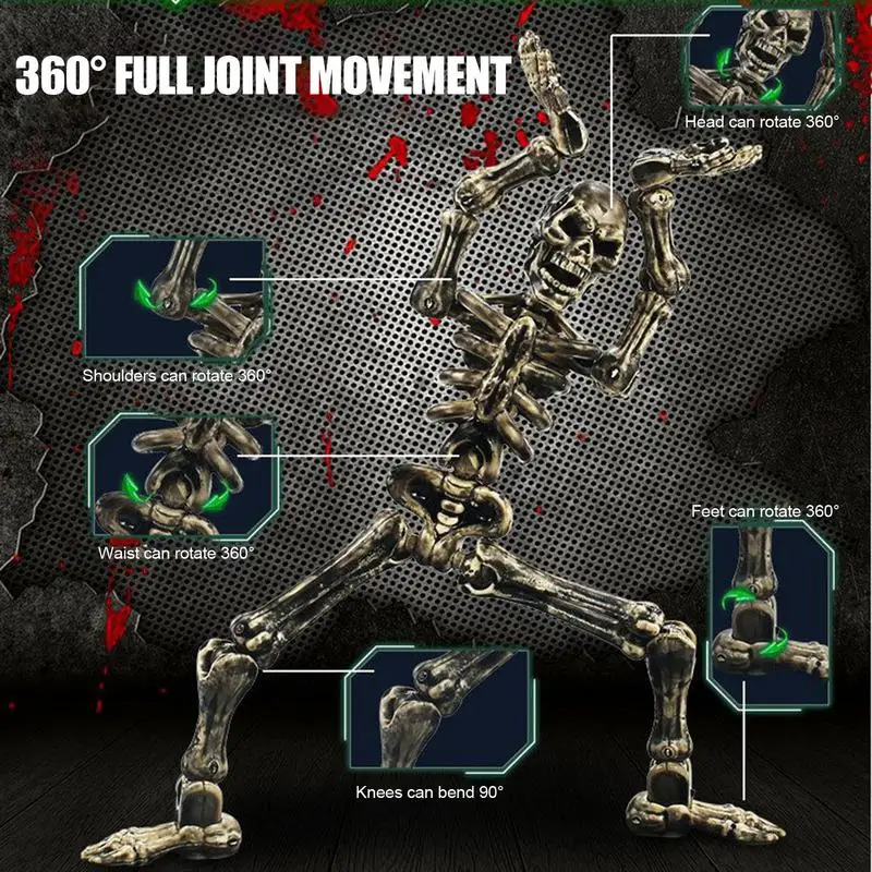 

Medieval Skull Action Figures Movable Robot Multi-Jointed Dummys Fully Articulated Figures Toys for Desk Display Figurine Model