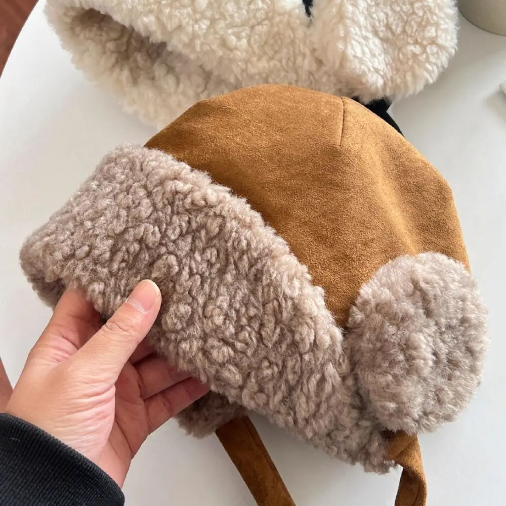 Windproof Ear Flap Trapper Hat Fits 56cm to 58cm Head Circumference Retro Ushanka Hat Vintage Winter Cycling Hat Outdoor Sports