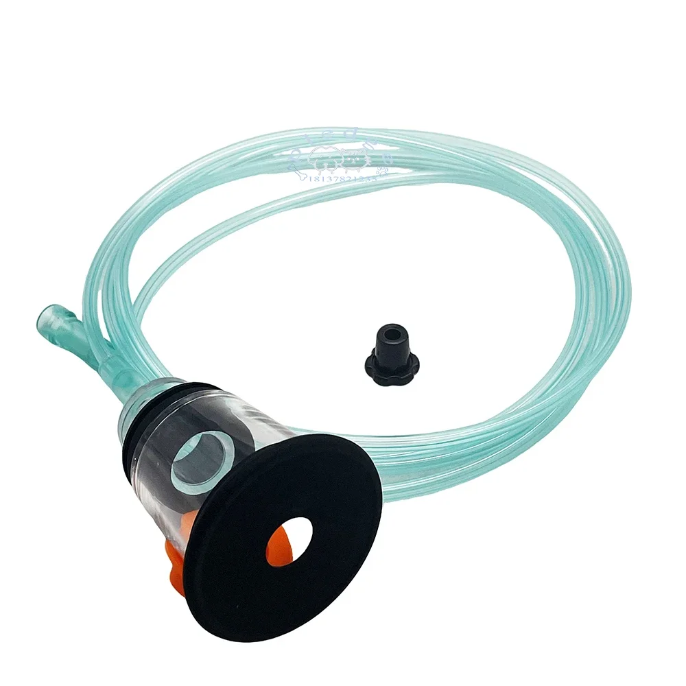 Professional Animal Oxygen Mask with Tube for Birds/Reptiles Rat Lab/First Aid Use with Nebulizer for Emergency & Daily Care