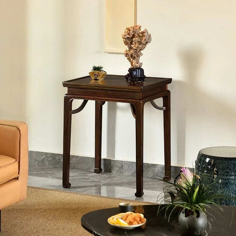 Mahogany furniture Lao big red rosewood square table, Chinese style leisure table against the wall, low table