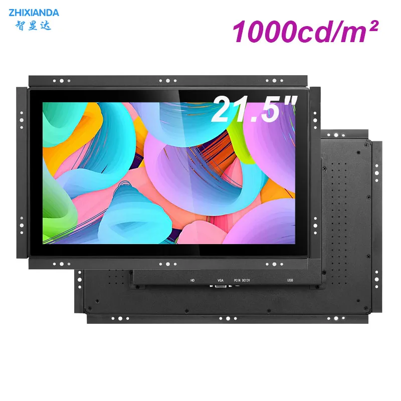 

ZHIXIANDA Surface Waterproofing 21.5 Inch Outdoor 1000NITS 1920*1080 IPS Industrial Touch Screen Monitor Open Frame LCD Display