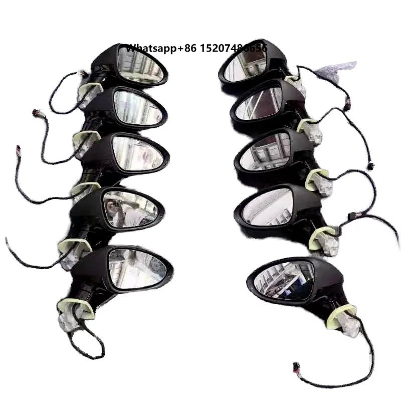 New Black 970-971 Car Mirror Assemblies with 1 Year Warranty Compatible with Models 2009-2016