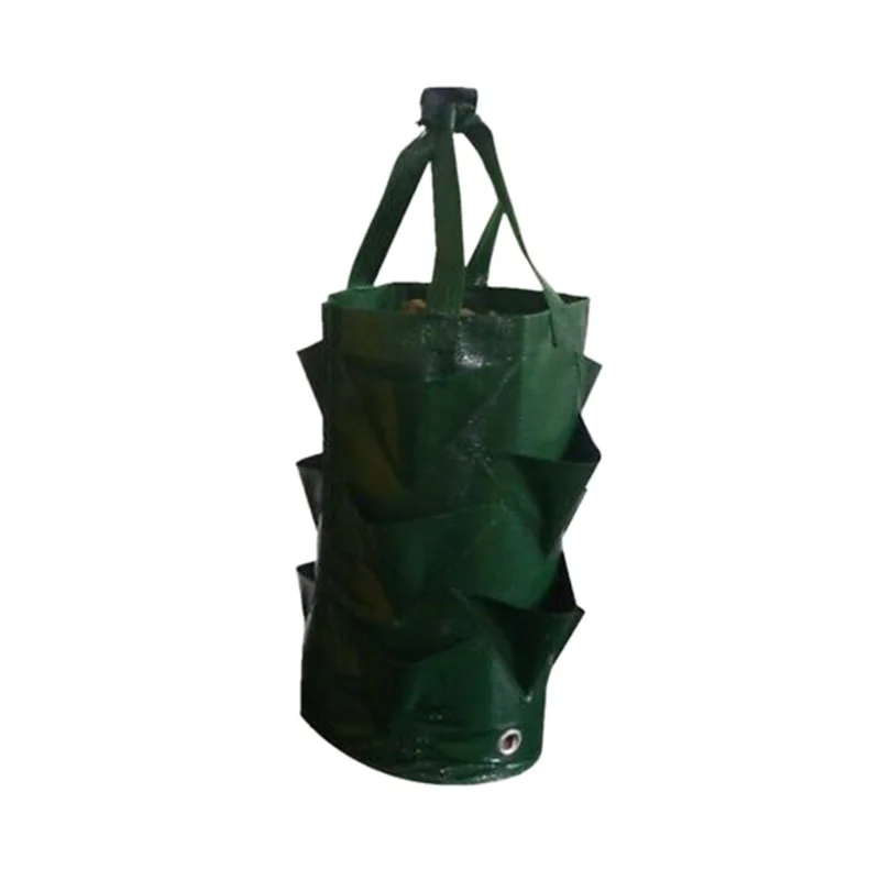 

1Pcs Hanging Strawberry Tomato Planter Grow Bags Garden Hanging Vegetable Flower Planting Bag