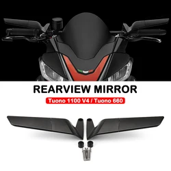 For Aprilia Tuono 660 Factory 2022 2023 Tuono 1100 V4 2019 2020 2021 Motorcycle Wind Wing Adjustable Rotating Rearview Mirror