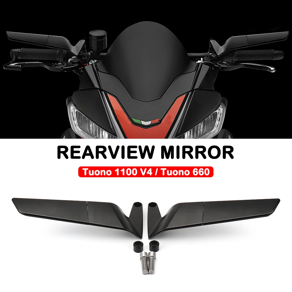 For Aprilia Tuono 660 Factory 2022 2023 Tuono 1100 V4 2019 2020 2021 Motorcycle Wind Wing Adjustable Rotating Rearview Mirror