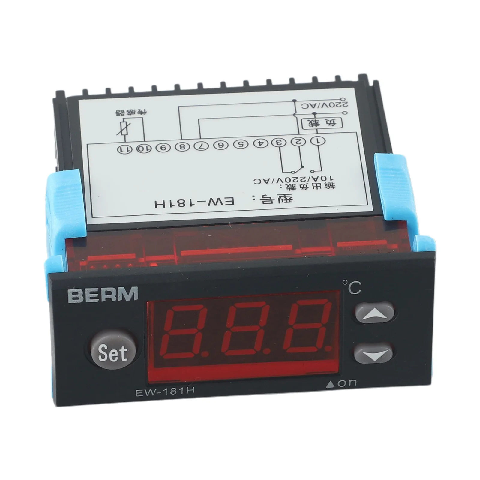 EW-181 Digital Temperature Controller Instrument Heating Cold Storage Thermostat -40℃~80℃ 10A/220VAC PLC Peripheral Modules