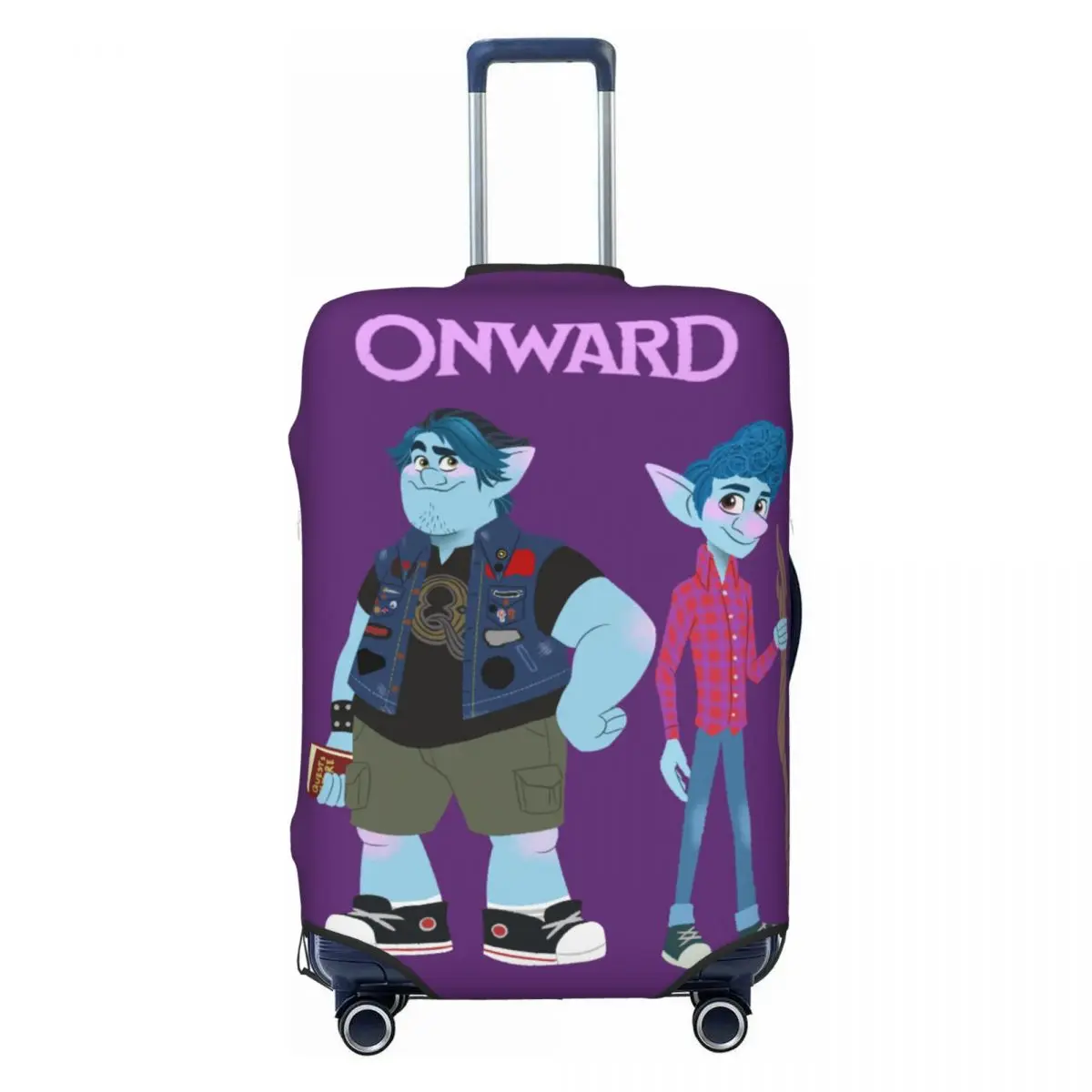 

Custom Onward Ian Barley Lightfoot Luggage Cover Cute Animated Films Suitcase Protector Covers Suit For 18-32 inch
